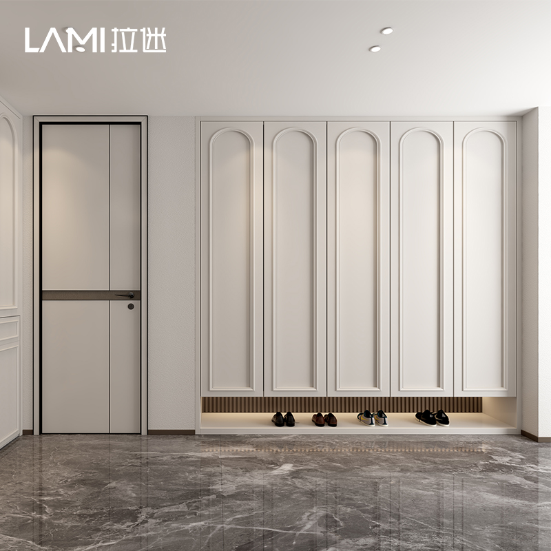拉迷玄关柜定制家用整体进门鞋柜