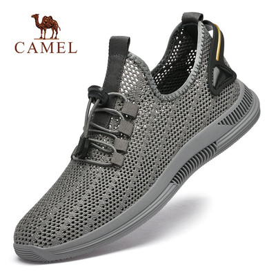 骆驼男士夏季透气网面鞋