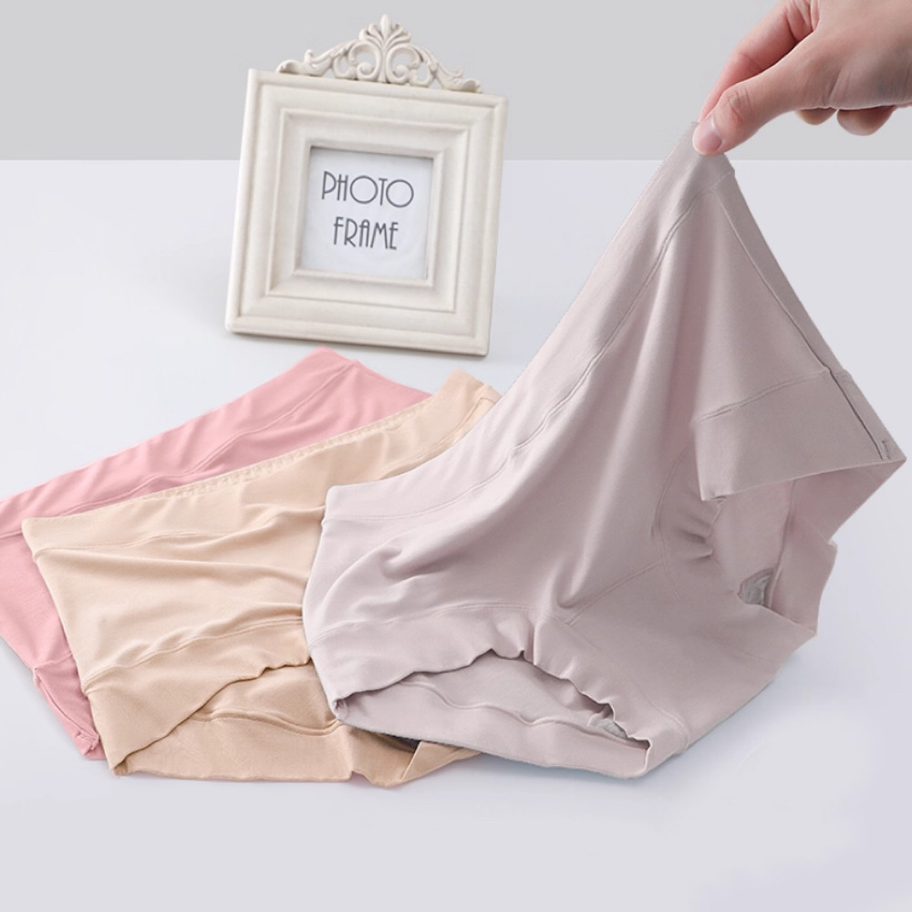 莫代尔内裤女士抗菌纯棉全棉裆舒适无痕柔软包臀三角裤中腰女短裤,女士内衣/男士内衣/家居服,女三角裤,淘宝优惠券,粉丝福利购,淘宝优惠卷