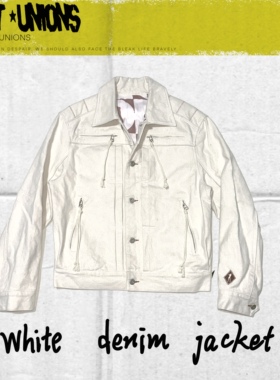 RIOT UNIONS 2025SS原创设计绗棉人字车装饰复古牛仔外套男女同款