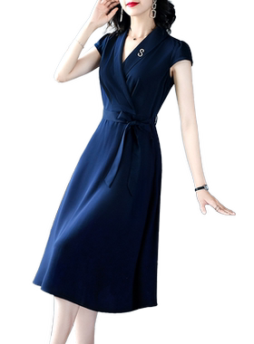 贵夫人太太连衣裙夏装2024新款