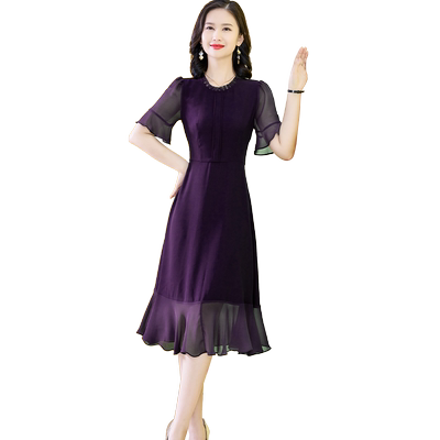 易美初休闲洋气通勤A字裙