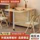 折叠餐桌椅组合家用小户型实木饭桌出租房多功能移动简易吃饭桌子