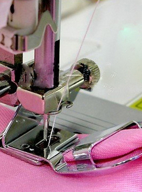 蝴蝶重机胜家电动家用缝纫机16mmDIY包边 大 宽 卷边压脚窗帘拼布