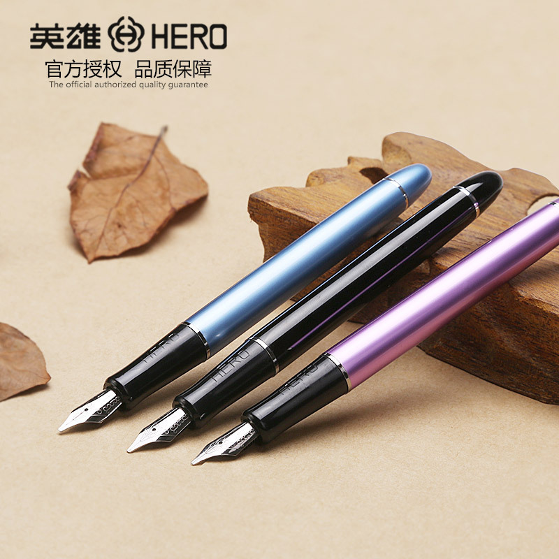 HERO英雄钢笔 5028美术笔平尖钢笔藏文笔  可换墨囊铱金笔墨水笔绘画书法美工平行钢笔哥特体拉丁文意大利体