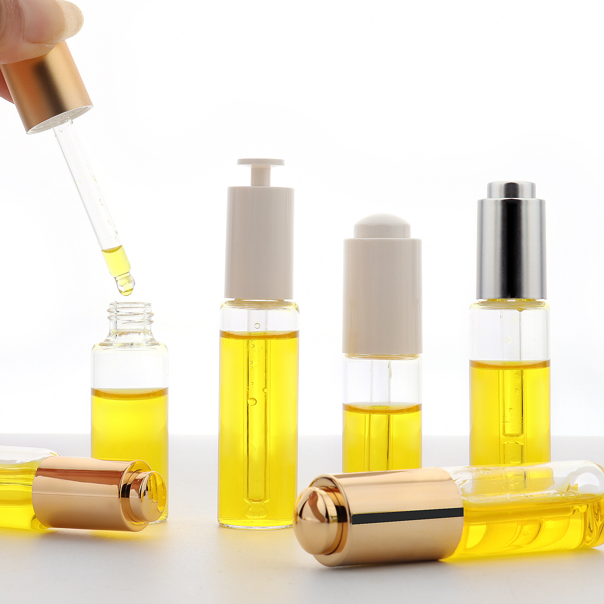 香水分装瓶HOPECK硅胶胶帽玻璃滴管按压滴管5个装13牙玻璃精油瓶,彩妆/香水/美妆工具,化妆/美容工具,淘宝优惠券,粉丝福利购,淘宝优惠卷