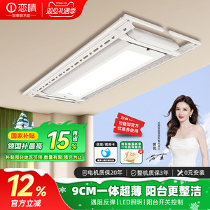 恋晴隐藏嵌入式超薄电动晾衣架智能声控升降阳台家用自动凉衣机