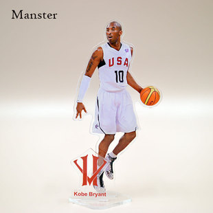 科比库里莫兰特欧文篮球双层立牌桌面摆件手办人偶球迷周边收藏