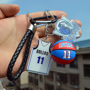 库里科比詹姆斯欧文独行侠球衣钥匙扣链篮球背包扣球迷礼品挂件