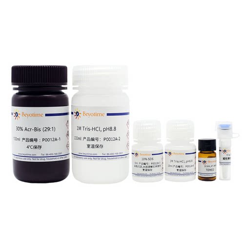 碧云天P0012A SDS-PAGE凝胶配制试剂盒 P0012AC快速 制30-50块胶
