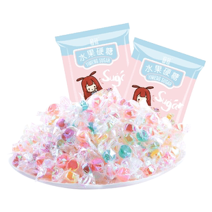 意萌千纸鹤糖果散装网红硬糖彩纸水果糖混合水果味炫彩色喜糖发批