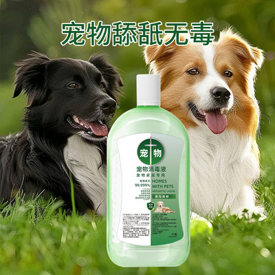 3瓶宠物消毒液家用室内洗衣清洁剂衣物含氯消毒水500ml茶与清柑