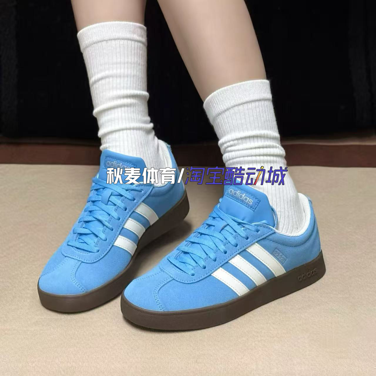 阿迪达斯Adidas CourtVI Classic男女经典德训低帮休闲板鞋JI0496