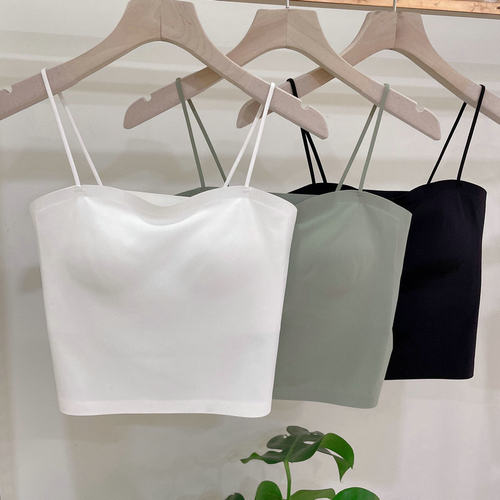 古妃46912冰丝美背吊带背心文胸