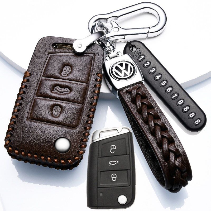 2023款大众途观L钥匙套2022款真皮钥匙包21款途观X20款高档挂扣19