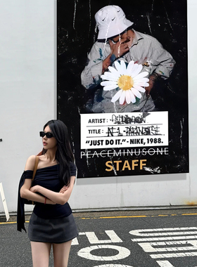 权志龙GD海报挂画潮牌服装店卧室床头装饰画潮流客厅沙发背景壁画