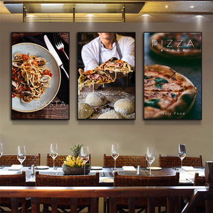 威尼斯水城装 饰画意大利西餐厅披萨意面美食海报背景墙Italy挂画