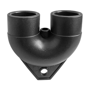 PE异型接头地源热泵6分1寸U型回水弯头Y型一分二三通黑管热熔2532