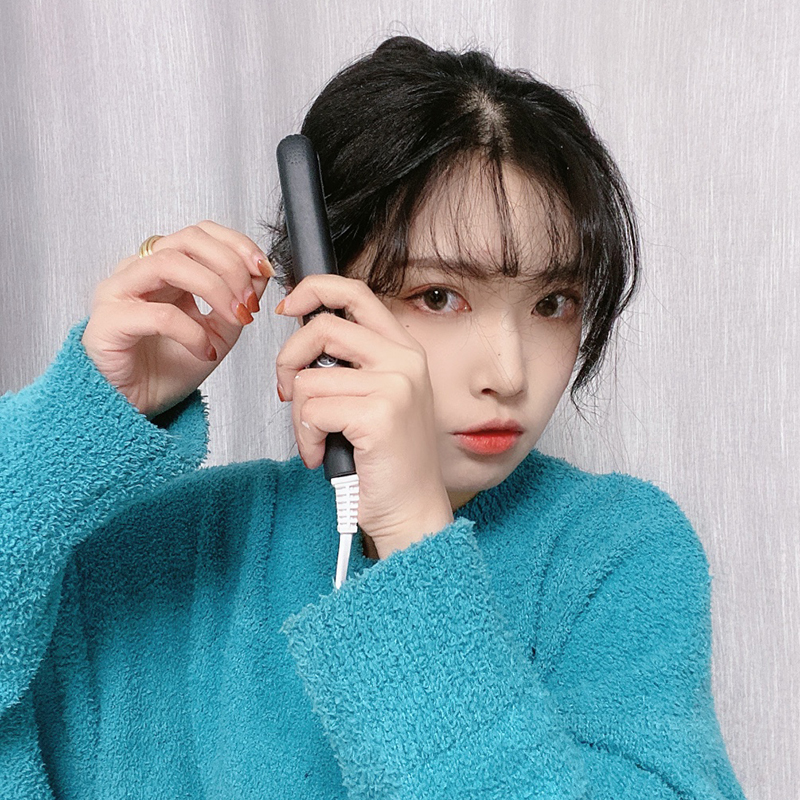 空气刘海夹板直发卷发两用小型迷你便携式卷发棒学生头发拉直神器