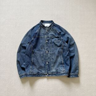 日本面料 13.5oz日系复古冈山水洗做旧牛仔夹克 Versant Soleil