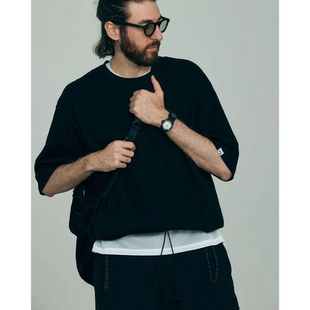 日单CMF OUTDOOR GARMENT SLOW DRY机能廓形宽松抽绳圆领短袖T恤