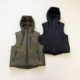 牛货！羽皇南加联名EG铃木大器户外机能防水保暖连帽羽绒马甲男女