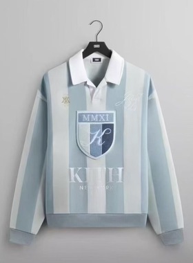 Kith Nelson Collared Pullover 纽约限定刺绣翻领POLO球衣长袖男