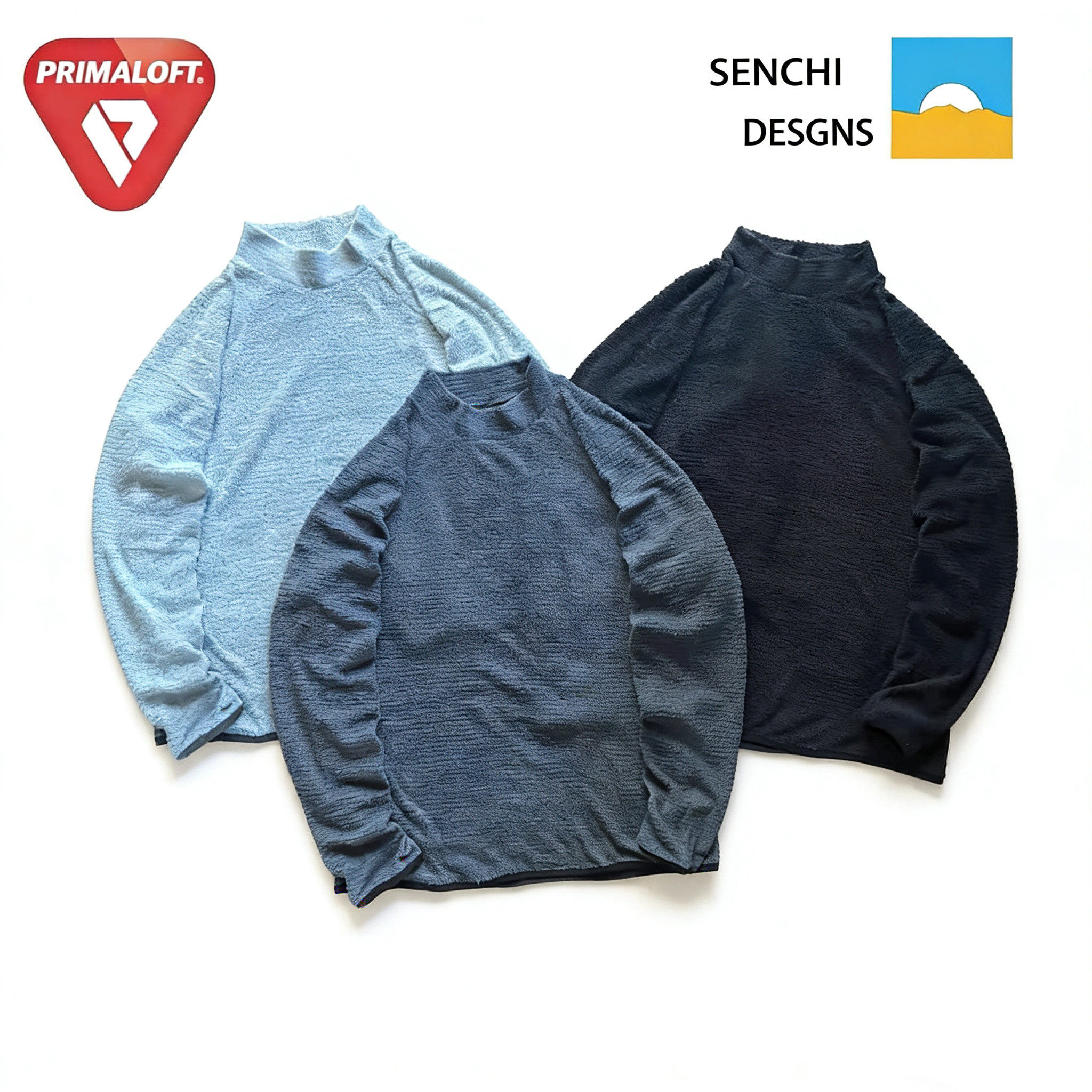 Senchi Designs 60阿尔法P绒超轻量户外保暖半高领套头抓绒长袖男,户外/登山/野营/旅行用品,抓绒衣,淘宝优惠券,粉丝福利购,淘宝优惠卷