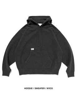 日单现货WT西山彻HOODIE SWEATER 重磅高支密海岛棉针织联名卫衣