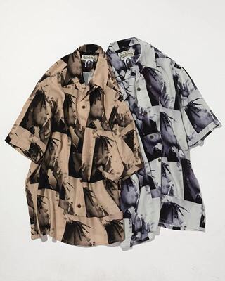 WackoMaria复古夏威夷短袖衬衫