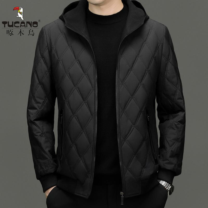 啄木鸟秋冬季桑蚕丝夹棉夹克棉衣