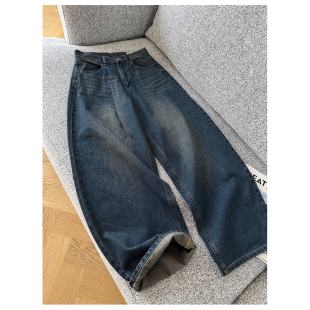 长裤 日式 中高腰弯刀裤 女纯棉休闲宽松阔腿裤 春夏款