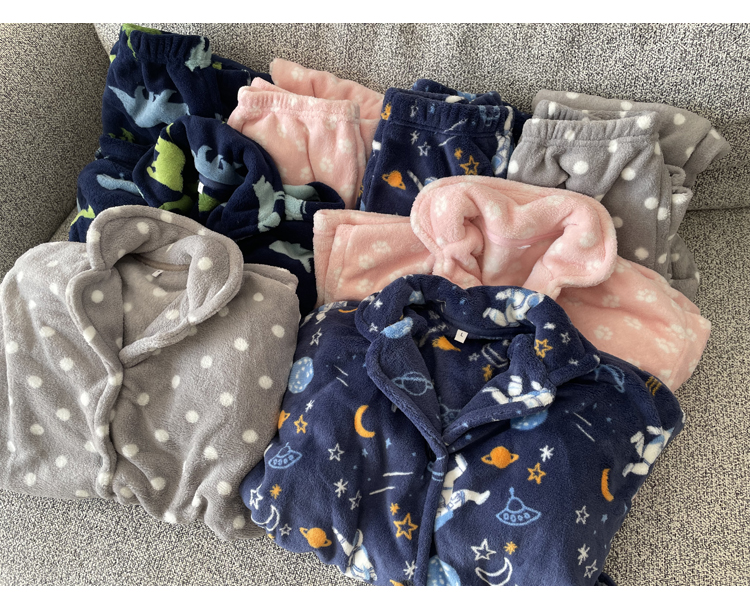 男女法兰绒轻质保暖睡衣