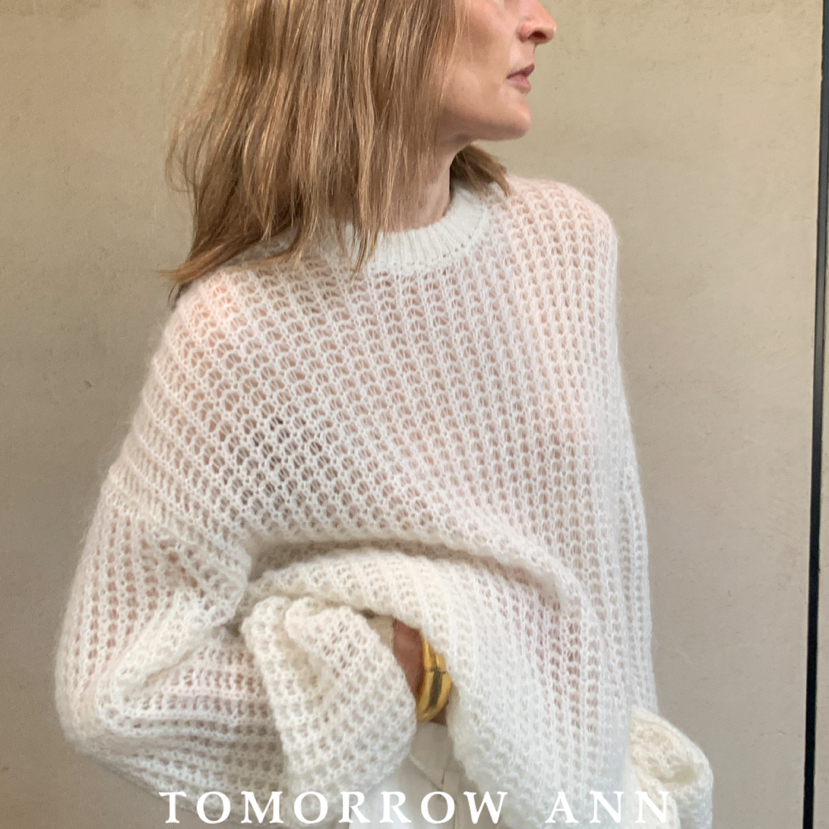 TOMORROW ANN新套头宽松时尚百搭休闲保暖毛衣含30马海毛11865