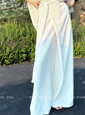 BU RIVERS-夏上新腰头设计感时尚百搭休闲裤s31885