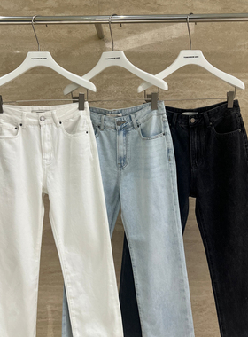 TOMORROW ANN-秋上新韩系显瘦水洗时尚百搭牛仔裤11525