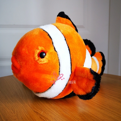 clownfish小丑鱼海葵鱼尼莫海洋仿真动物毛绒玩具早教儿童节礼物