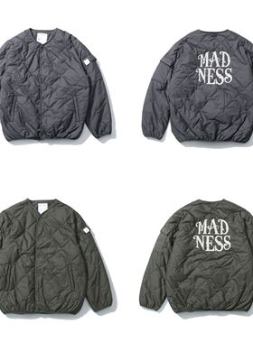 工装飞行员 MADNESS 25AW余文乐同款日系刺绣内胆绗缝棉服外套潮
