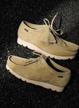 工装飞行员 余文乐同款 WALLABEE GTX防水鞋工装袋鼠鞋乐福鞋男女