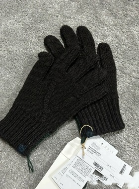 工装飞行员 VISVIM 21AW KNIT GLOVE N.D.展会限定羊毛针织手套男
