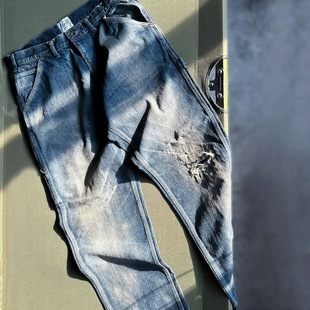 工装飞行员 MADNESS 25SS 余文乐广州限定日产水洗做旧铁道牛仔裤