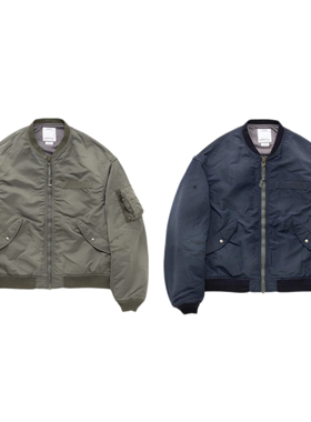 工装飞行员 VISVIM 23AW THORSON CRASH MA1棉服做旧夹克雷神同款
