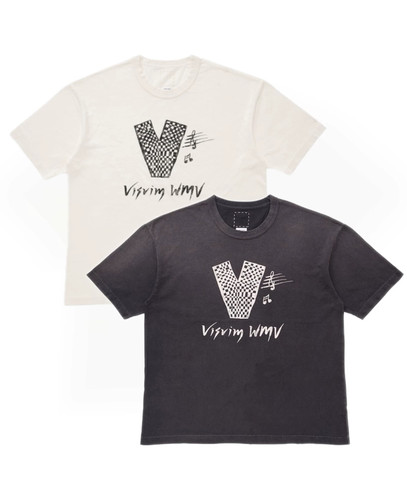 工装飞行员 VISVIM FIL 25SS JUMBO 复古水洗做旧破坏短袖印花T恤