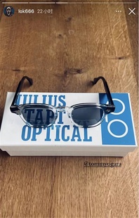 工装飞行员 余文乐 JULIUS TART OPTICAL赛璐珞板材太阳镜 墨镜