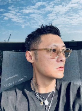 工装飞行员 NATIVESONS CARVER余文乐同款 透明眼镜框太阳镜镜框