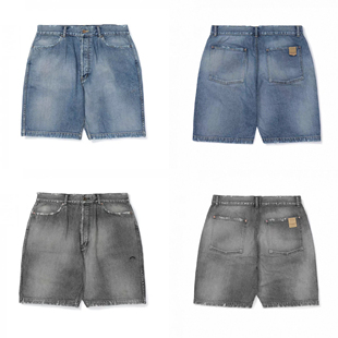 工装飞行员 MADNESS 22SS 余文乐日产水洗做旧刀割磨破牛仔短裤男