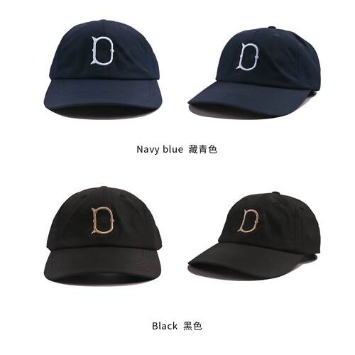 工装飞行员 HW DOG UNION CAP 日系复古刺绣尼龙弯檐鸭舌帽棒球帽