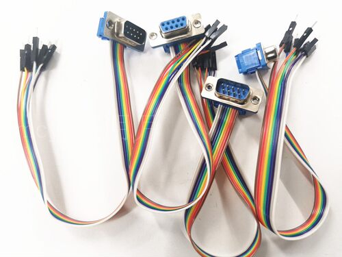 RS232公/母头连接线DB9串口转杜邦公母2.54单1P数据下载线跳线