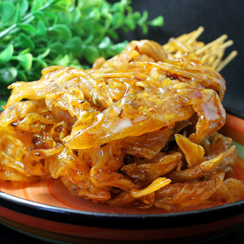 童年回忆香辣豆皮串8090大辣片甜辣豆腐串零食辣条素肉3袋起包邮