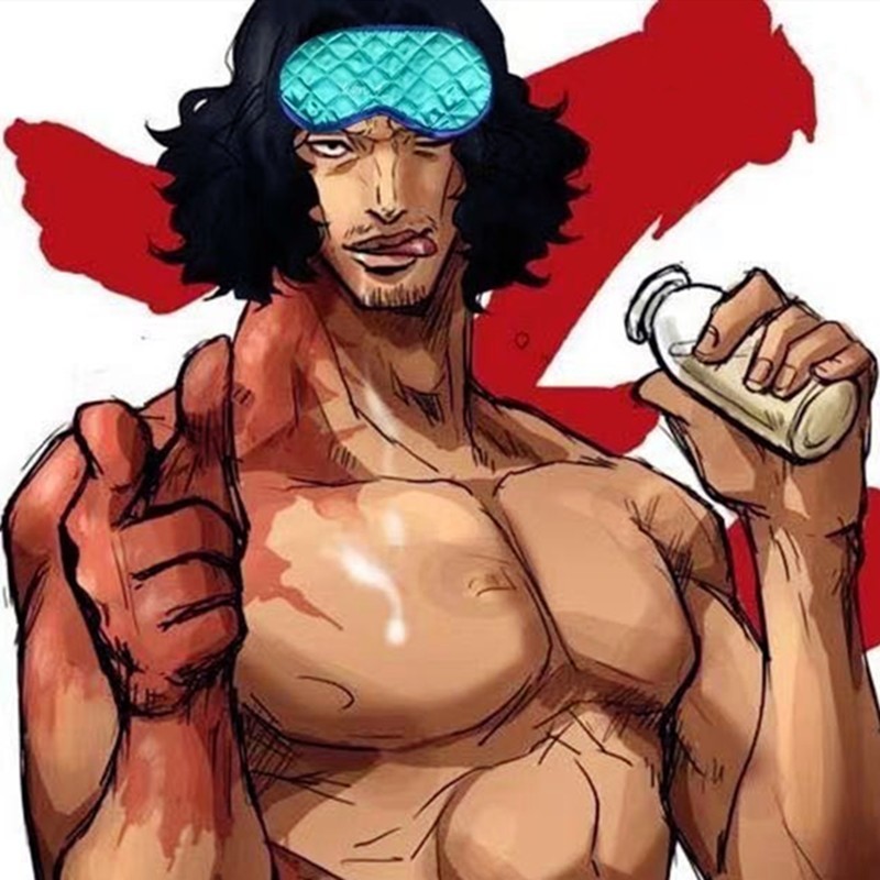 海贼王动漫青雉同款绿色遮光眼罩夏季清凉透气时尚格子发带眼罩潮